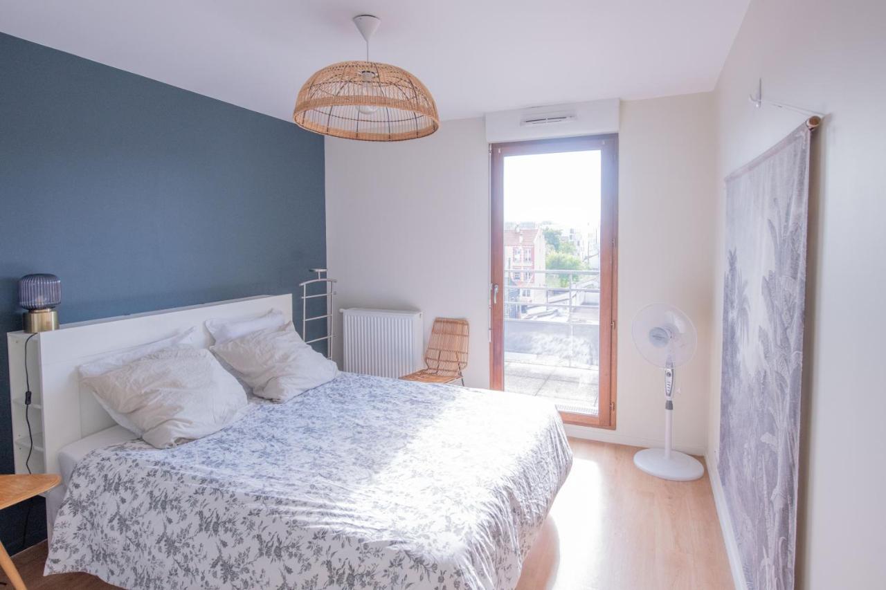 Machouart Le Duplex -Parking Gratuit Equipee Commodites- Apartment โอแบวีลีเย ภายนอก รูปภาพ